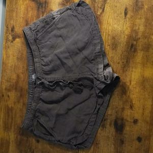 Aerie dark grey drawstring shorts